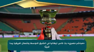 «مباشر حصري» بث كأس إيطاليا في الشرق الأوسط وشمال أفريقيا يبدأ قريبًا